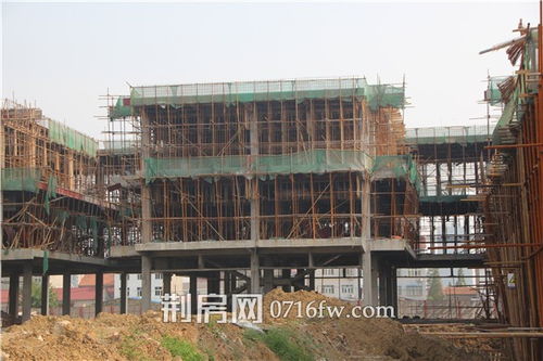 荆州百盟光彩商贸城8月工程进度 商铺正在建设中